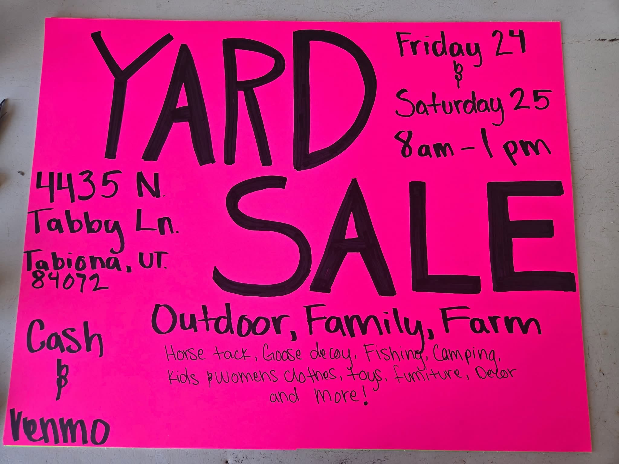 Yard Sale: Yard Sale — Outdoor, Family & Farm in Tabiona, UT