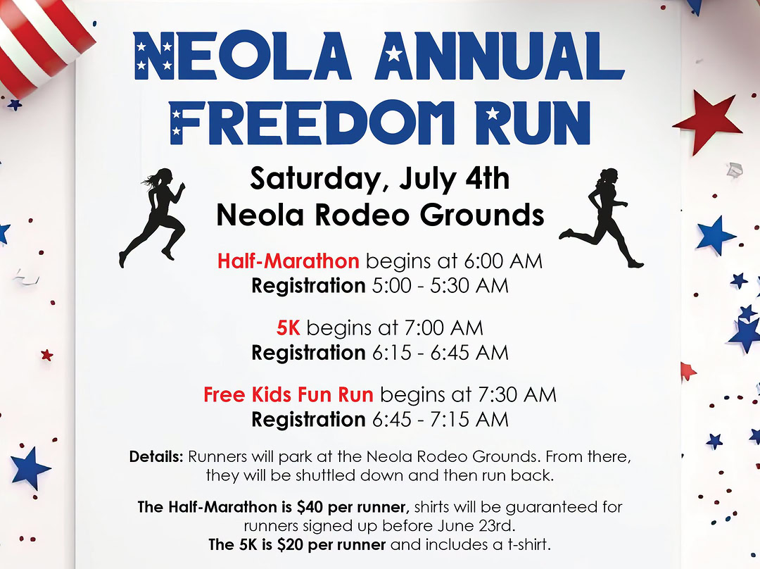 Event: Neola Annual Freedom Run 2026 in Neola, UT
