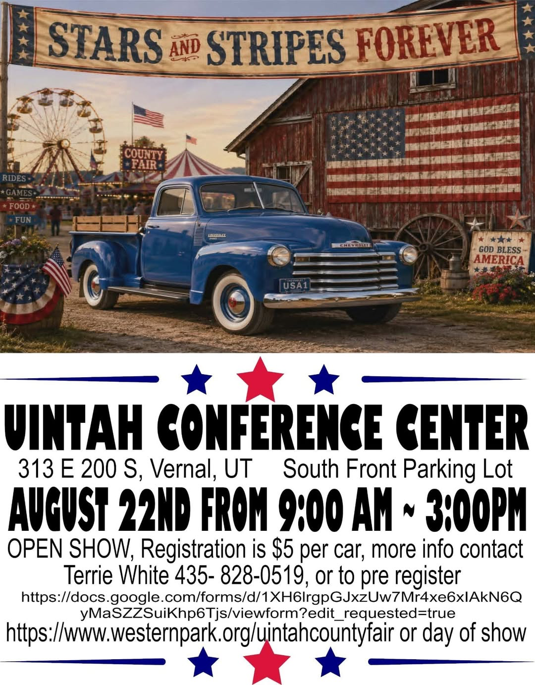 Event: Stars and Stripes Forever — Open Car Show in Vernal, UT
