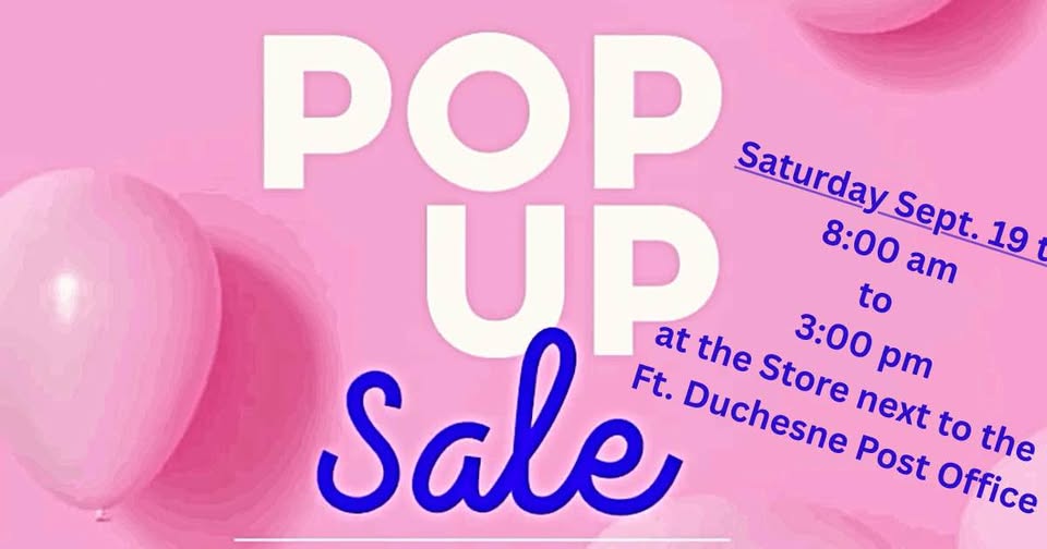 Yard Sale: Fort Duchesne Pop Up Sale in Fort Duchesne, UT