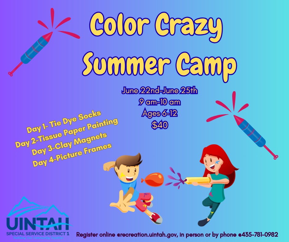 Event: Color Crazy Summer Camp! in Vernal, UT