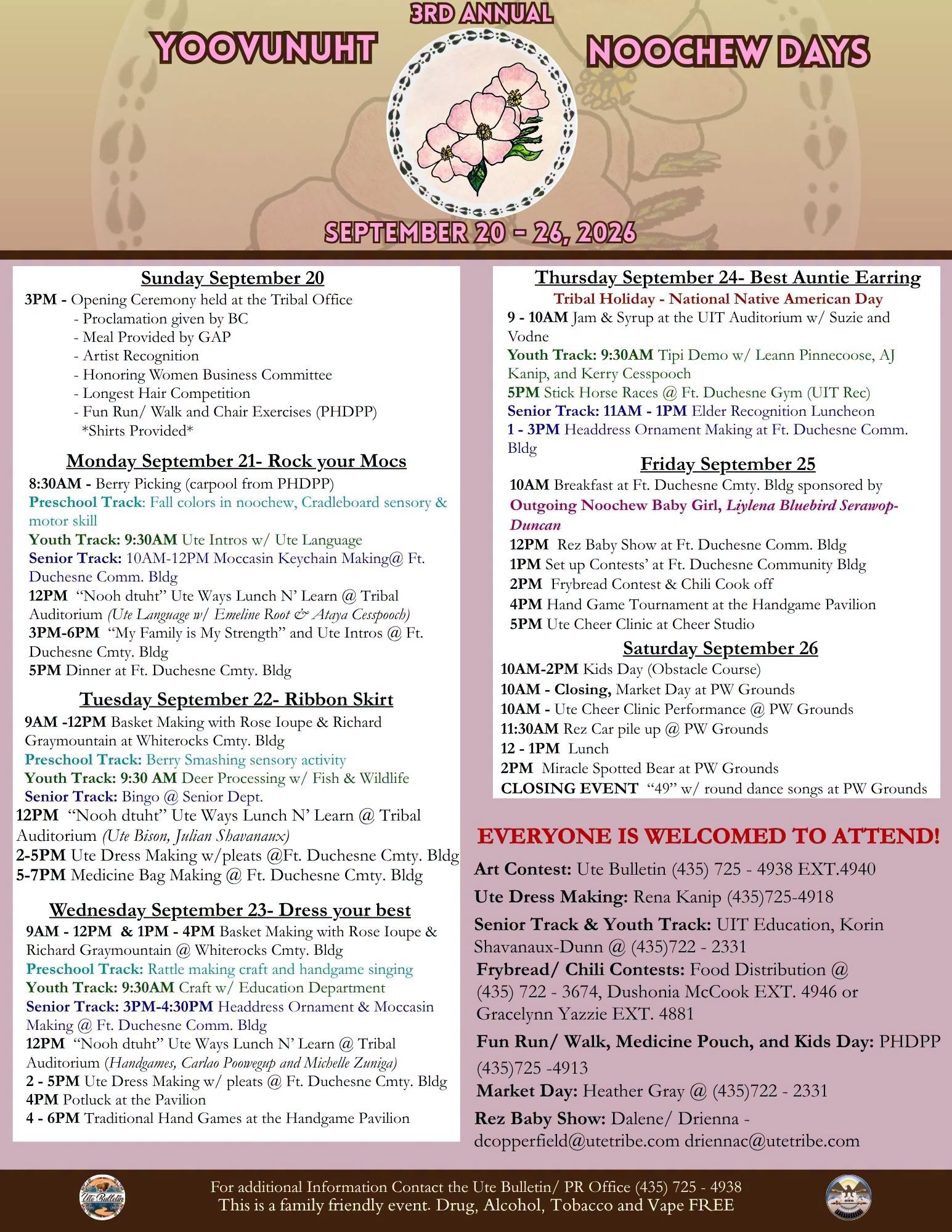 Event: 3rd Annual Yoovunuht Noochew Days in Fort Duchesne, UT