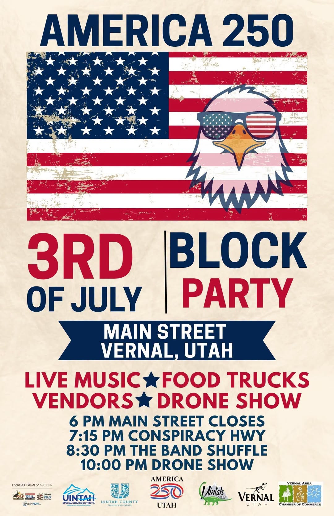 Event: America 250 Block Party — Downtown Vernal in Vernal, UT