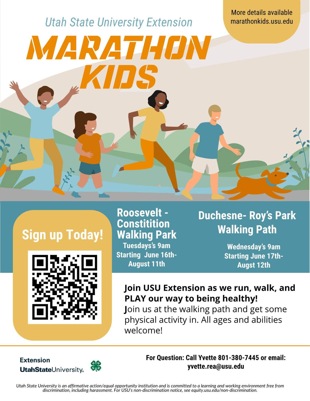 Event: USU Extension Marathon Kids — Roosevelt in Roosevelt, UT